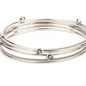 Paparazzi Flawlessly Floral Blue Bracelet